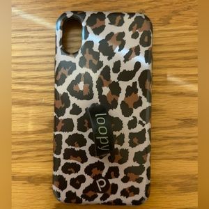 Loopy iPhone X leopard phone case (righty)